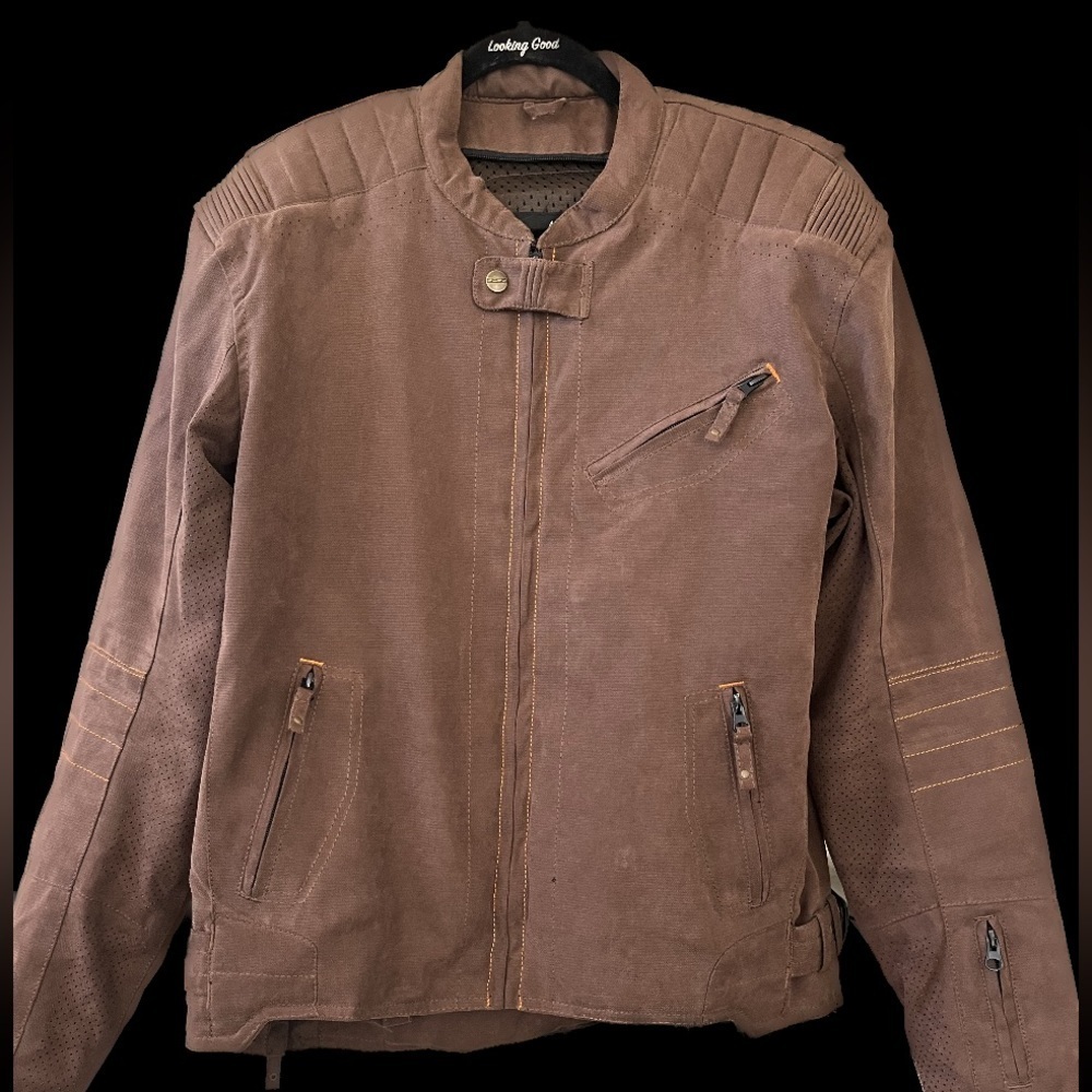 Speed and Strength Motorcycle Jacket - Gently used Sz Small Men’s Brown